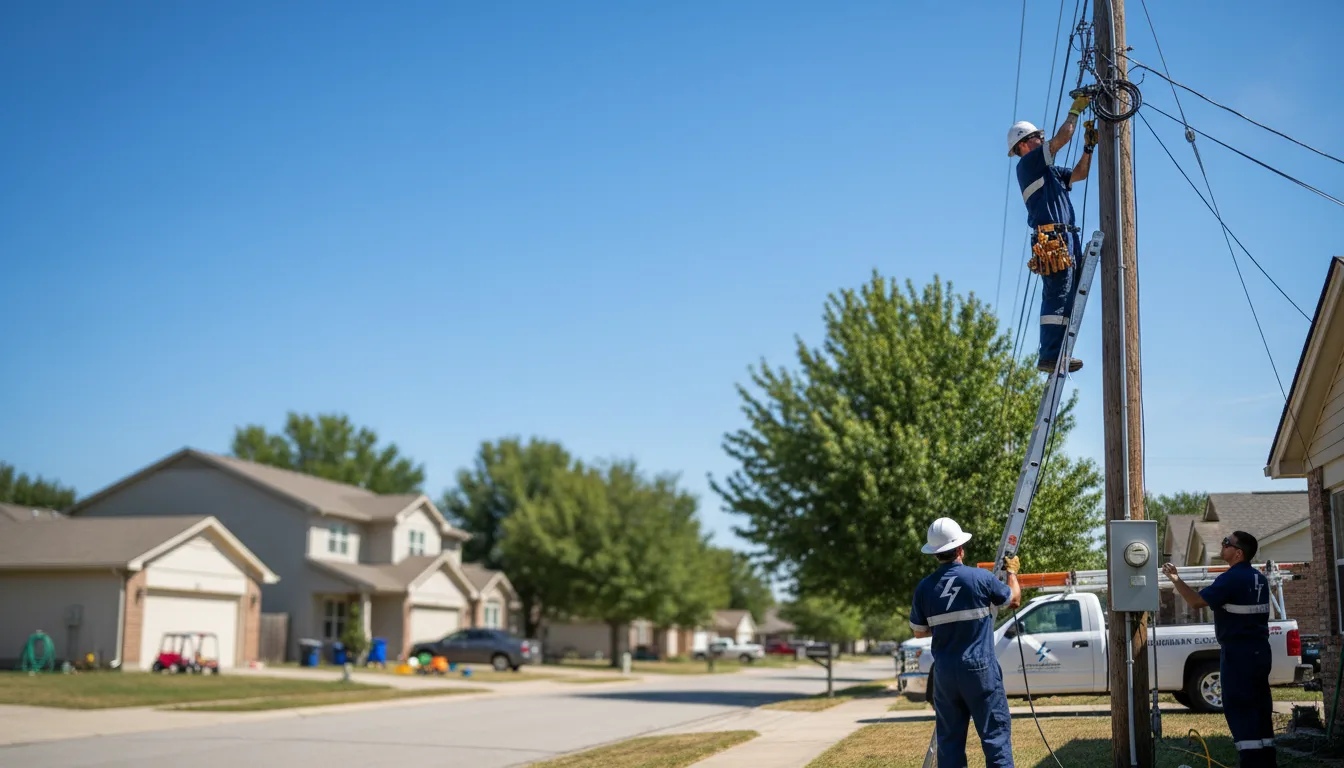 Residential electrician providing installation services in Golden, IL